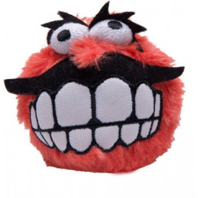 Rogz Пухкава играчка Fluffy grinz в червен цвят M размер (65 мм)